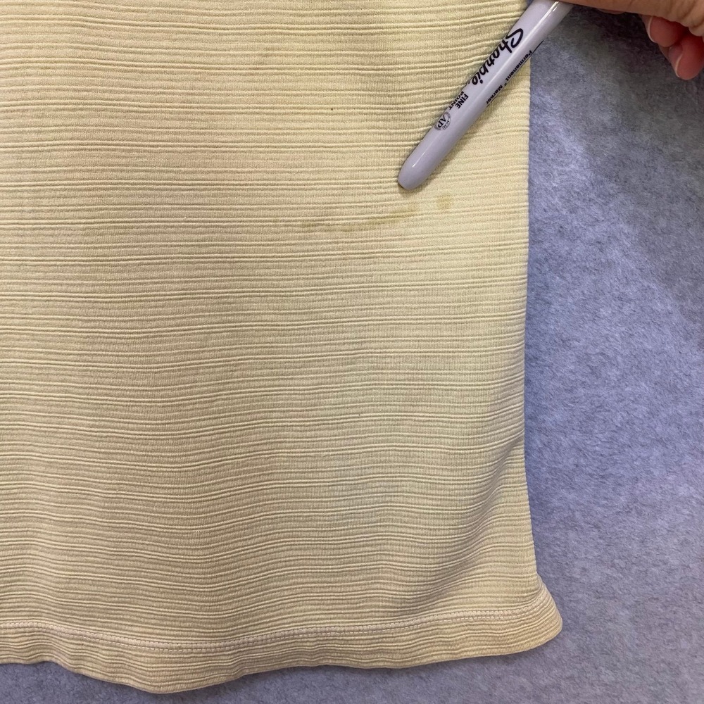 Tommy Bahama Men's XXL Yellow Silk Short Sleeve Casual Golf Beach Polo Shirt - Picture 7 of 8
